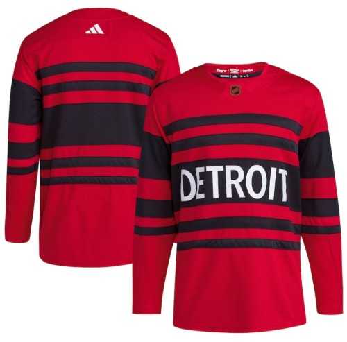Men%27s Detroit Red Wings Blank Red 2022-23 Reverse Retro Stitched Jersey Dzhi->detroit red wings->NHL Jersey